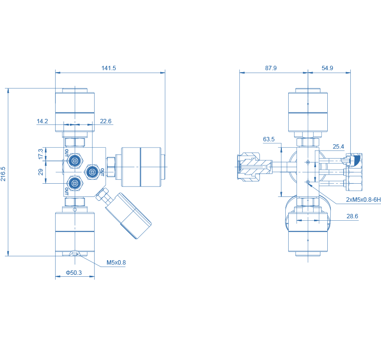 Ultra High Purity Purging Block
